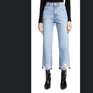 DL1961 Women's Hepburn Wide Leg High Rise Jeans - Size 27